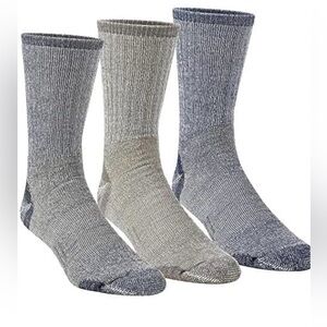 Omni Wool Merino Wool Tech Mid Weight Hiker Socks. (3) Pair. 55% Wool. NEW!!